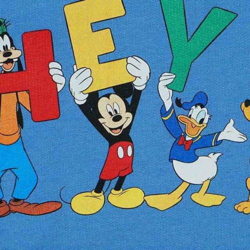 Disney Mickey Maus Schlafanzug für Jungen (gefüttert), Blau